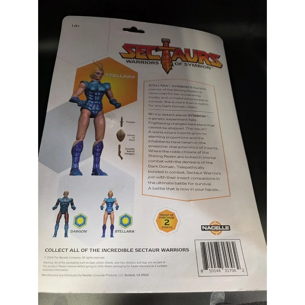 Sectaurs: Warriors of Symbion Stellara Action Figure Some Card Damage